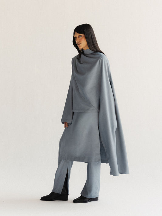 Grey Drape Tunic