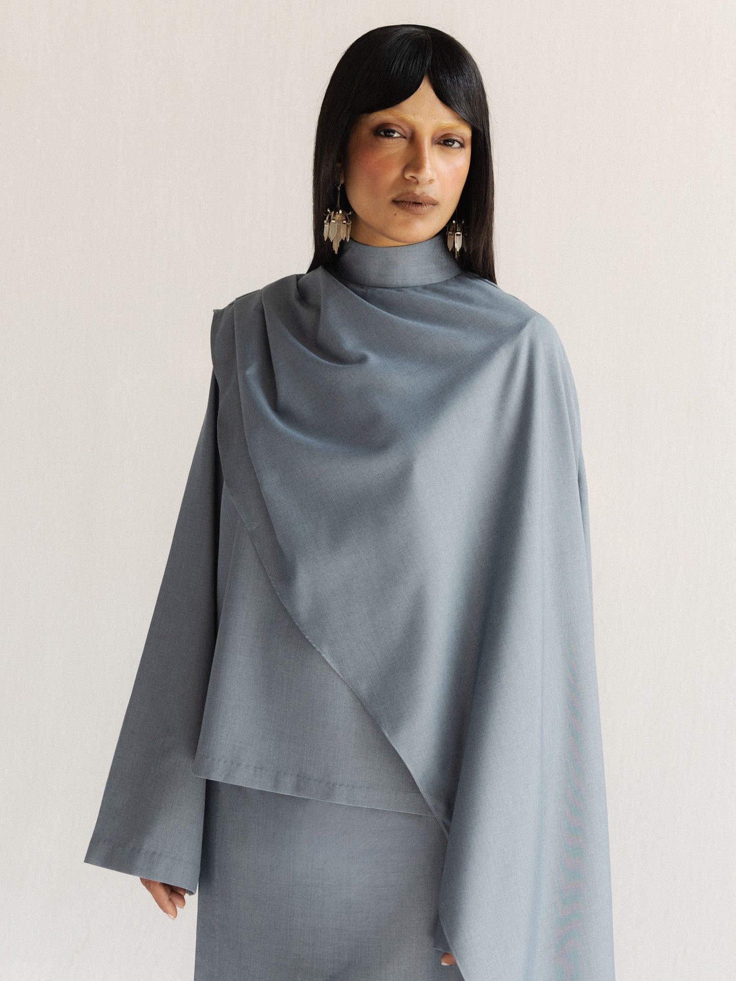 Grey Drape Tunic