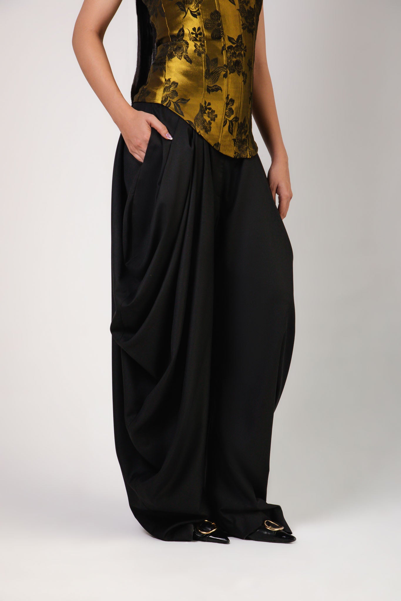 Gold and Black Corset