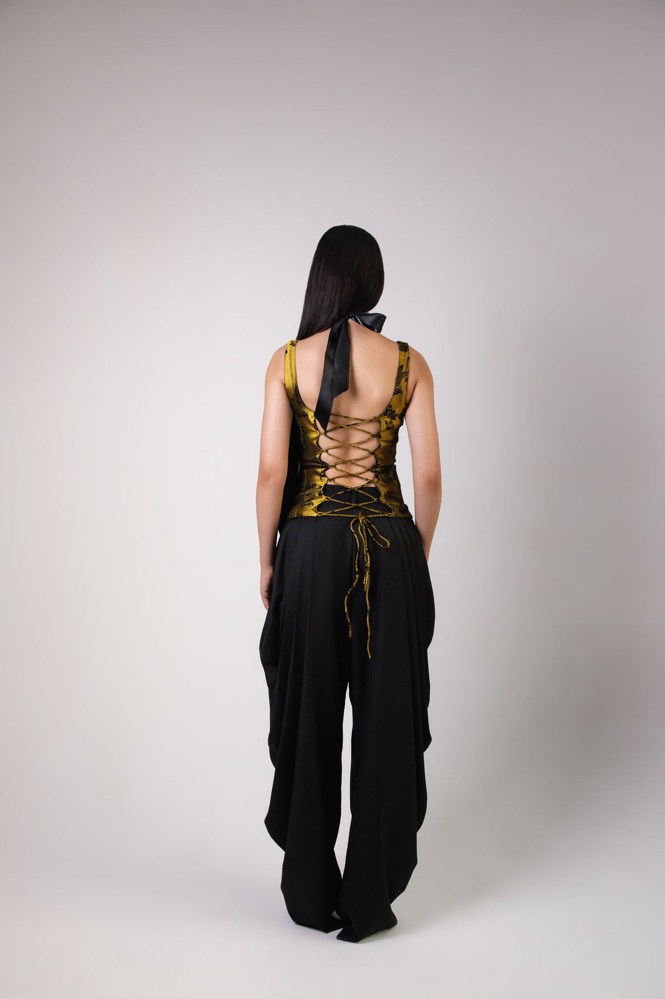 Gold and Black Corset