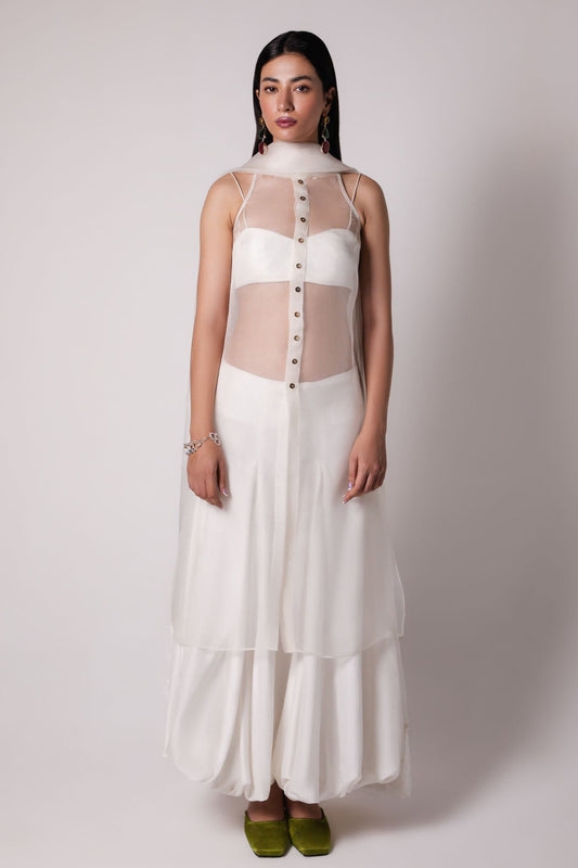 Organza White Set