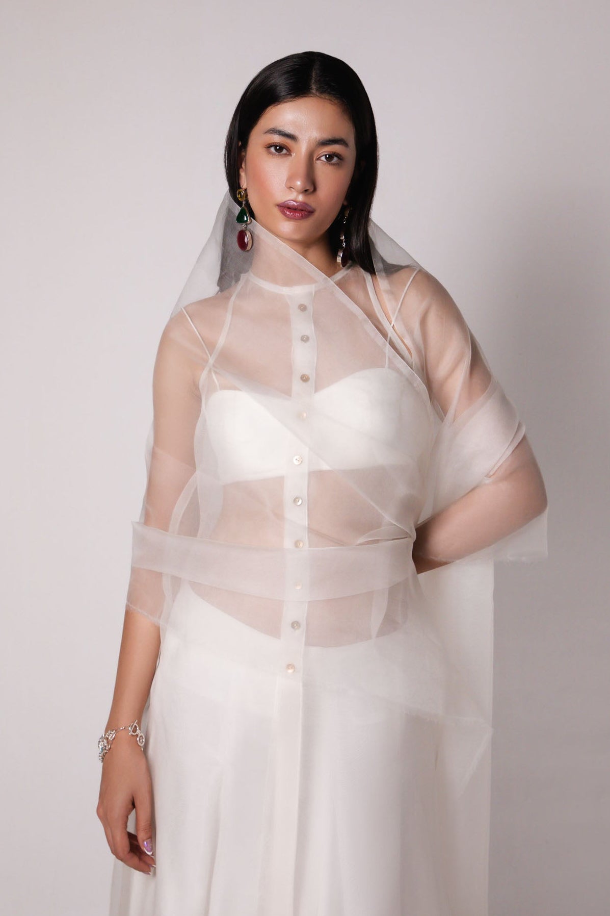 Organza White Set