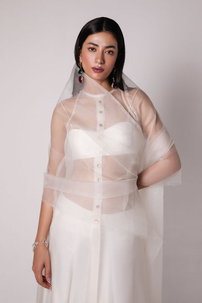 Organza White Set