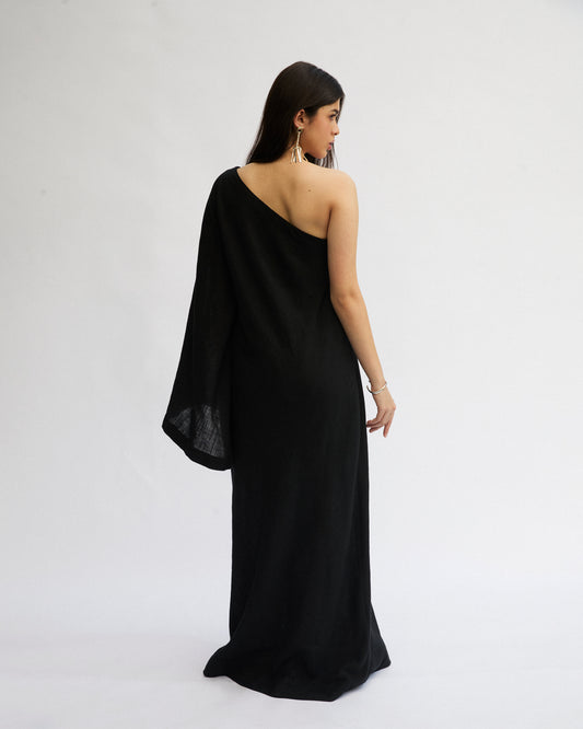 Asym Sleeve Dress