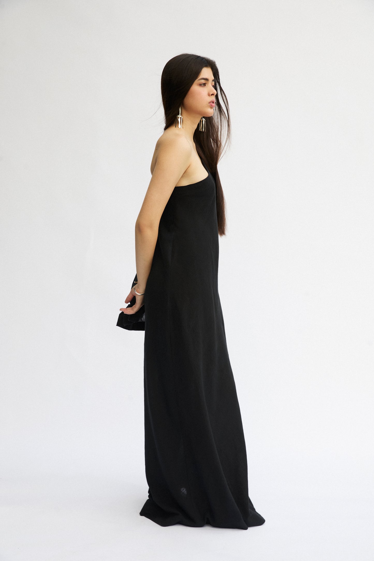 Asym Sleeve Dress
