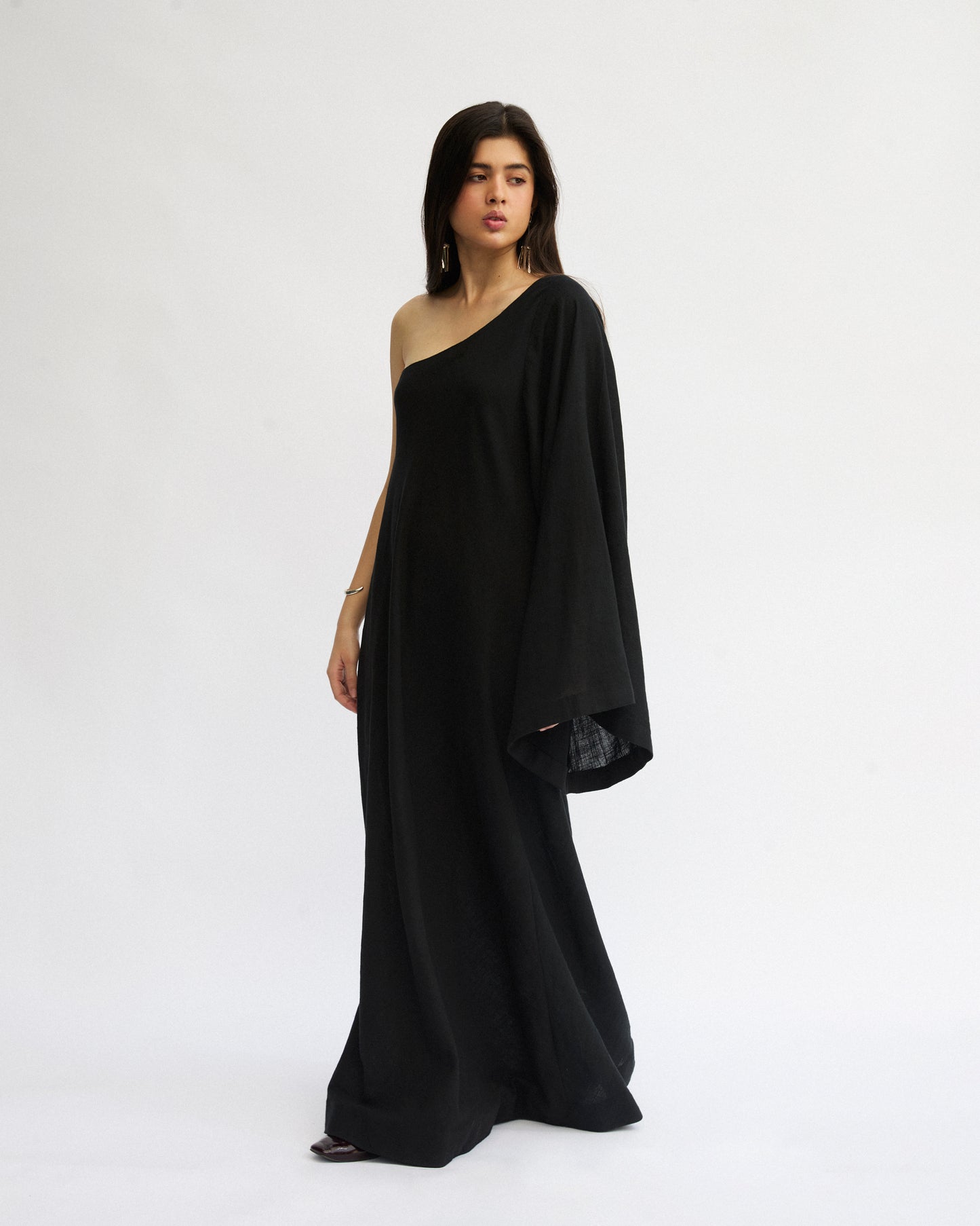 Asym Sleeve Dress