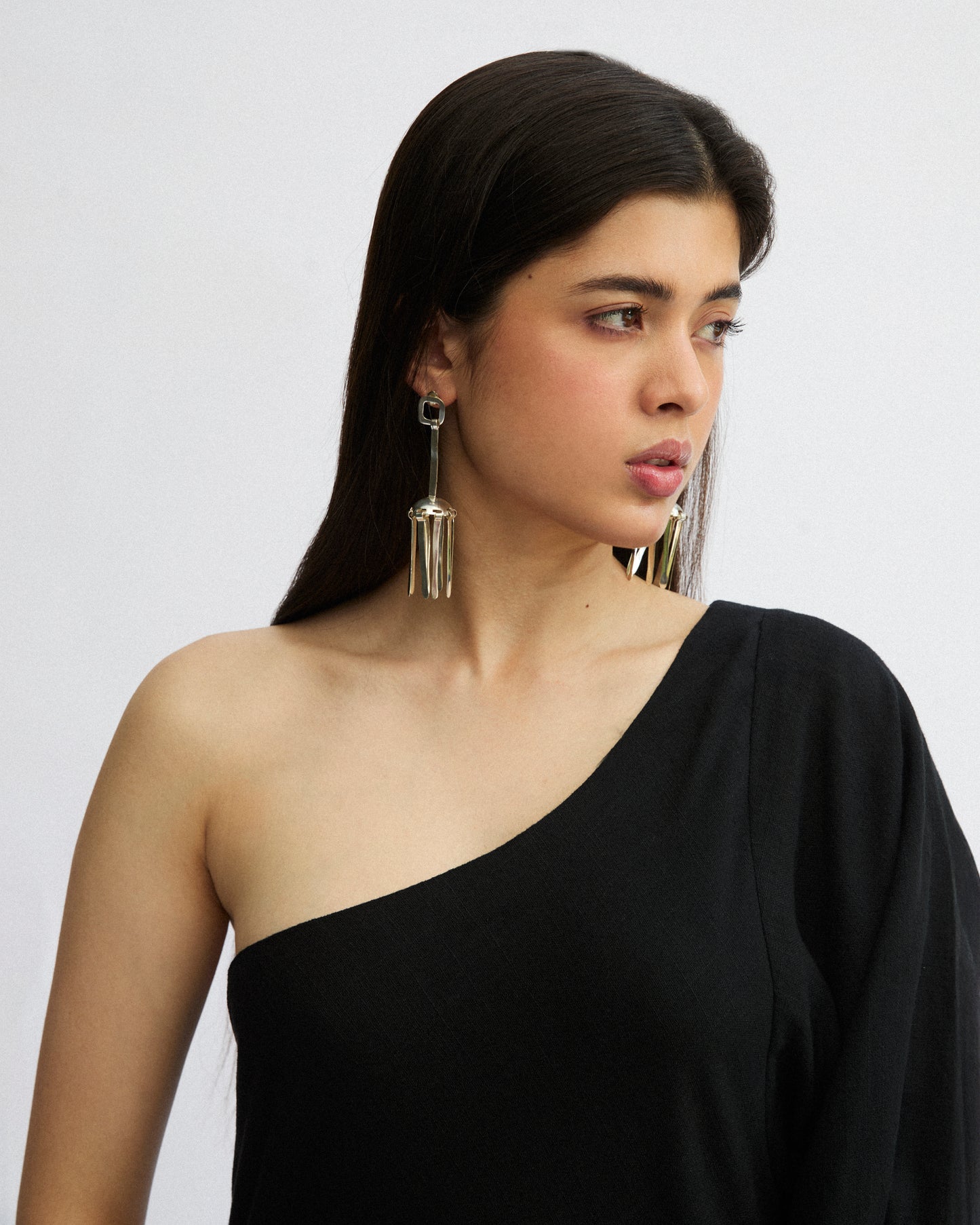 Asym Sleeve Dress