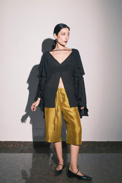 Black Chiffon Top