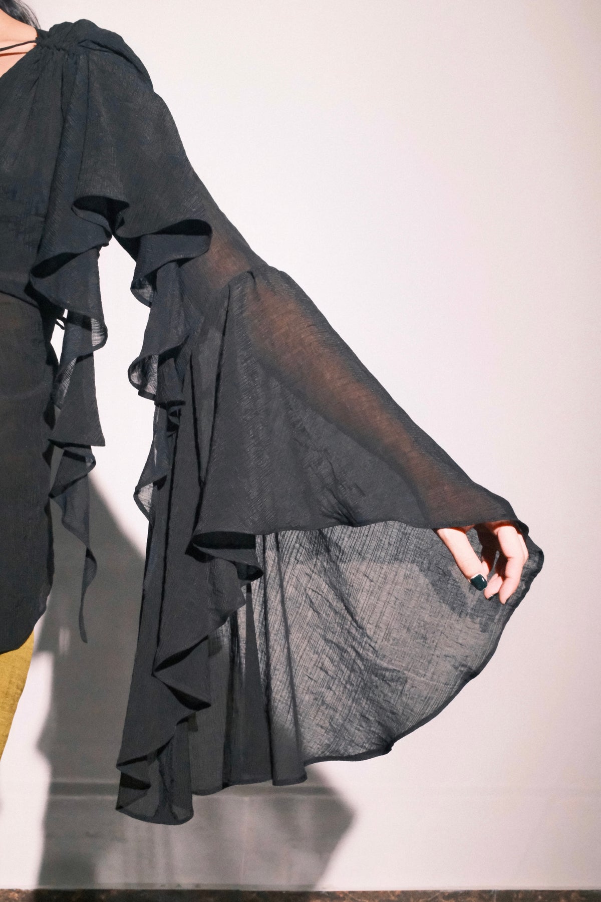 Black Chiffon Top