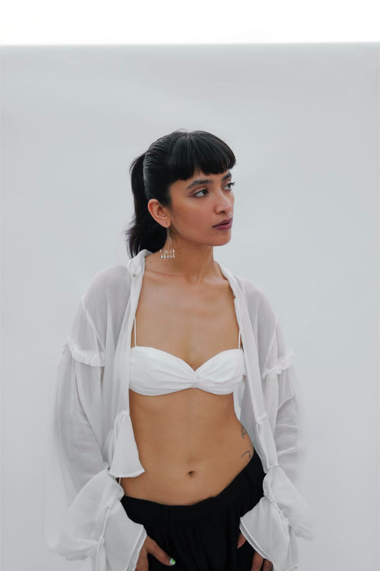 Silk Bandeau Bralette