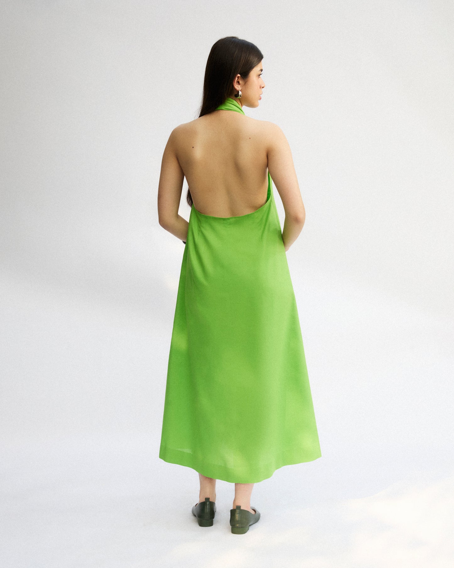 Lime Halter Dress