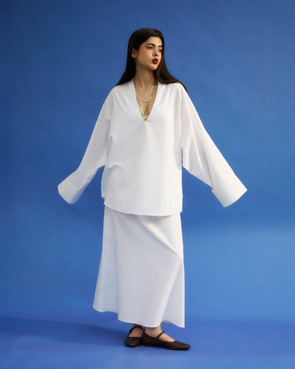 White Linen Set