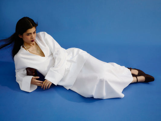 White Linen Set
