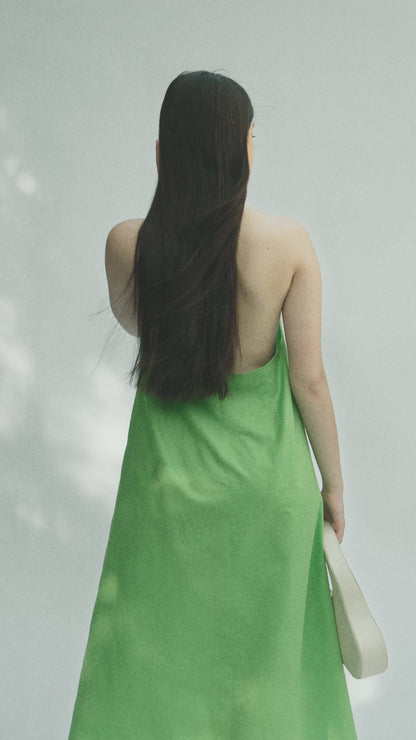 Lime Halter Dress