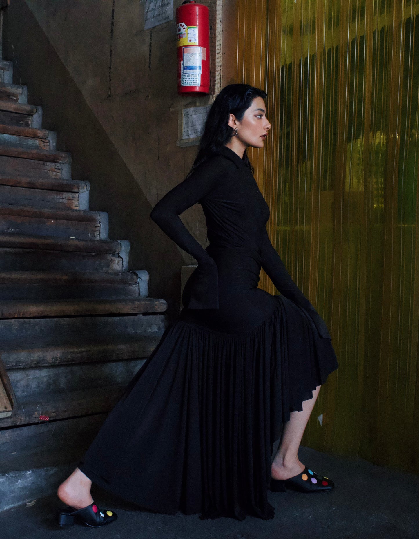 Black Flare Dress