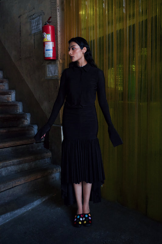 Black Flare Dress